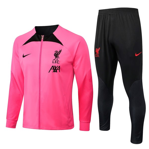 Trainingsanzug Liverpool 2023 Pink Schwarz